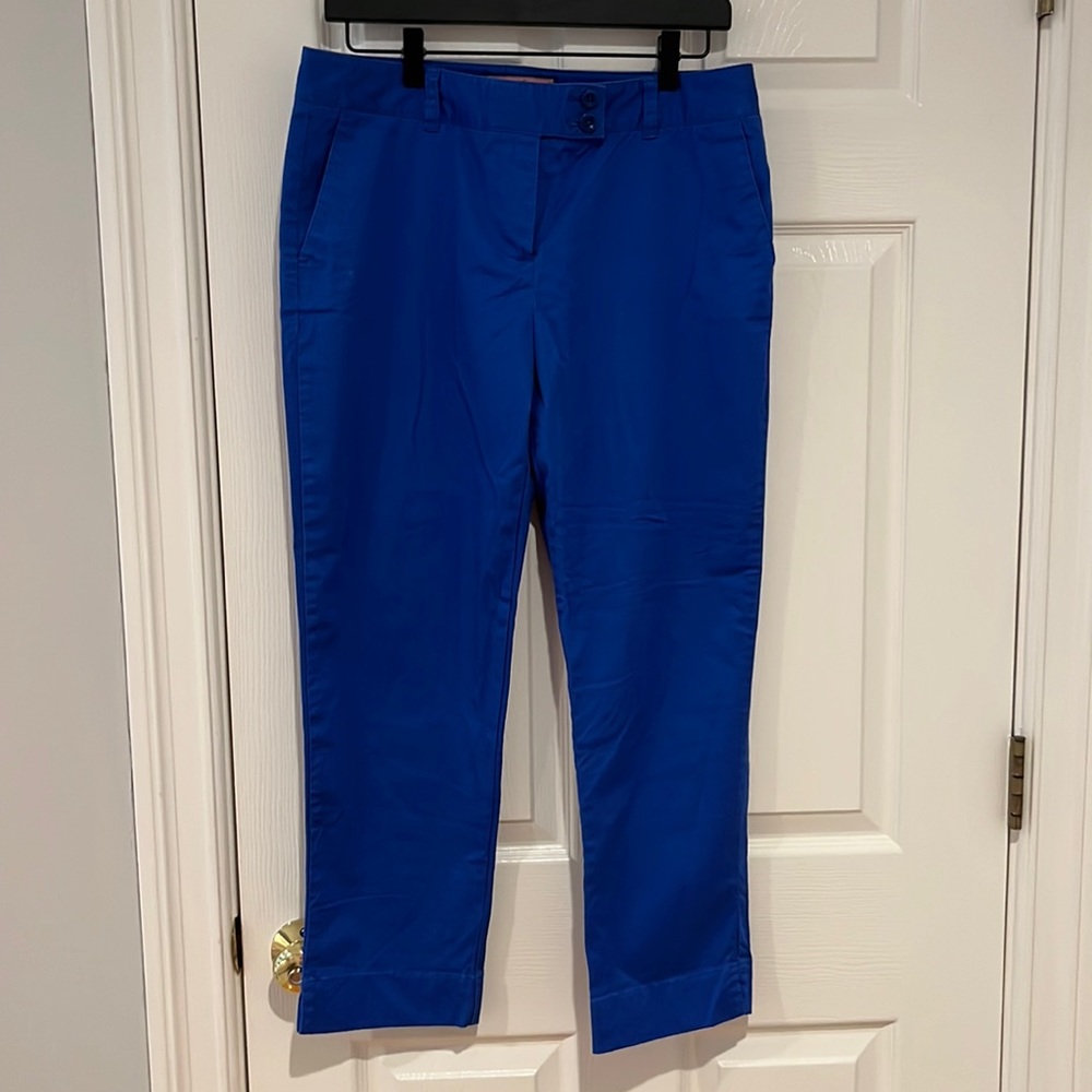 EUC Vineyard Vines outlet royal blue ankle pants with front & back pockets sz 8
